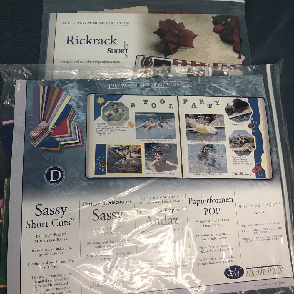 Creative‎ Memories Rick Rack, Sassy, Zesty Geometric Shortcuts Lot